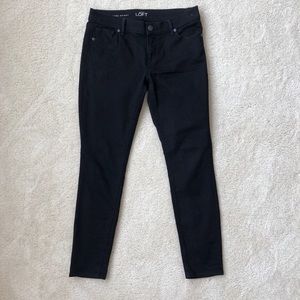 Loft modern skinny black jeans 27/4P EUC